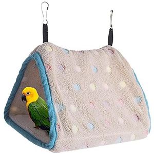 Vogeltent | Warme vogelhut voor kooi | Draagbare Birds Hut Hideaway, vogel Hangend Pluche Huis Voor Hamster Papegaai Macaw Budgies Holexty