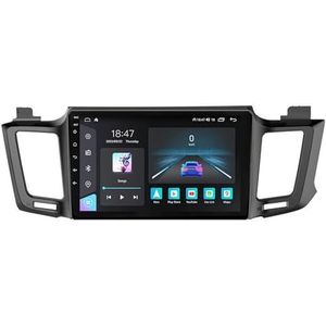 Android 14 autoradio voor Toyota RAV4 2013-2018 Carplay Wireless Android Auto,Dubbel Din autoradio 10 Inch met Navigatie Bluetooth WiFi GPS HiFi RDS/FM+AHD achteruitrijcamera/DVR(A1 1G+32G)