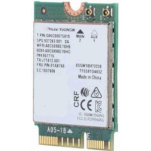 ASHATA Netwerkkaart, Bluetooth 2.0 Dual Band 2.4G/5G voor N95 9560AC wifi-kaart, compatibel met////ISUS//Clevo/Terransforce/Hasee