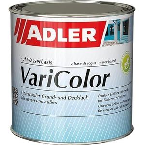Acryllak ADLER Varicolor, op waterbasis, wit, 125 ml, witte lak voor binnen en buiten