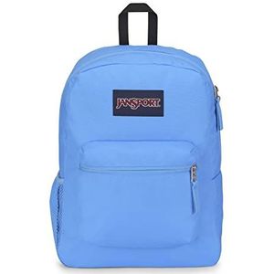 JanSport Cross Town Rugzak, 43,2 cm x 31,8 cm x 15,2 cm, eenvoudige tas met 1 hoofdvak, voorvak - Premium Class Accessoires - Blauw Neon