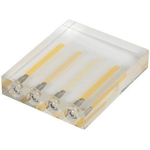 Auto Olie Kwaliteit Comparator Acryl Vergelijker Transmissie Olie Automobiel Olie Viscositeit Tester Demo Stand Test Tool (4 Gats)