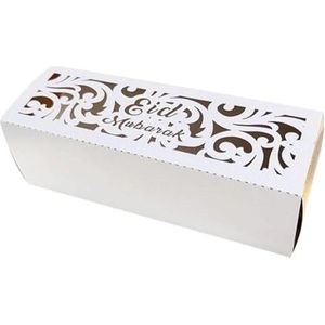 Eid Mubarak geschenkdoos 50 stuks holle Ramadan doos papier moslim snoep doos kleine goodies doos voor feest gunst