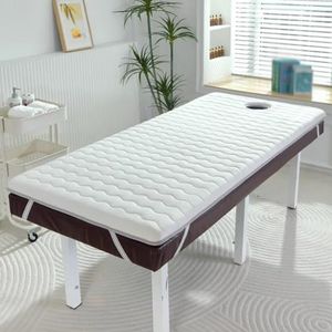 PA-DABAOO Massagetafelkussen Met Traagschuim, Spa-Bedmatras Met Elastische Banden Voor Het Ademgat, Massage-Accessoires, Beschermkussen, Vierkante Kop, Wimperbedkussen,70 * 185cm
