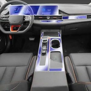 Beschermfolie voor autoconsole, Transparante TPU-beschermfolie for middenconsole, for Chery ARRIZO 5 GT 2022-2024, antikrasreparatiefolie, accessoires(For Lhd)