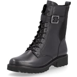 Remonte Dames Combat Boots D8664, vrouwen enkellaarzen, losse inlegzool, zwart 00, 45 EU