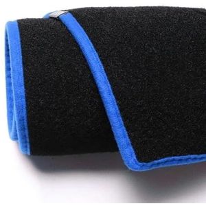 Beschermend kussen Auto-accessoires Interieur Dashboardhoes Dashboardmat Tapijt Antislipmat Voor Hyundai Voor Venue 2019-2023(Blu,RHD)
