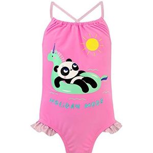 Harry Bear Meisjes Badpak Panda Veelkleurig 116