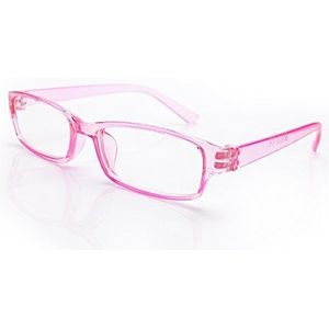 4sold (TM Slim leesbril retro zwart, bruin donkerbruin +1.5 of +2.00 of +2.5 of +3.0 of +3.5 of +4.00, roze, 50 cm