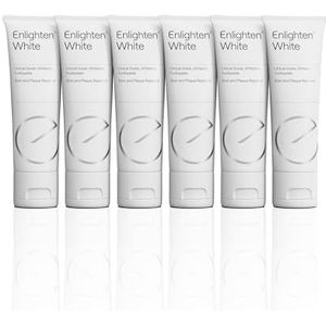 Enlighten White - Fluoride Whitening Tandpasta, 75 ml - Geavanceerde Glazuurbescherming en Vlekverwijdering, Herstelt Glans en Verbetert Kleur, Aanbevolen door Tandartsen - 6 Stuks