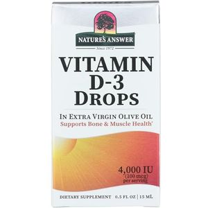 Natures Answer Vitamine D3 2000 IU 50 mcg per Druppel, 1 Units