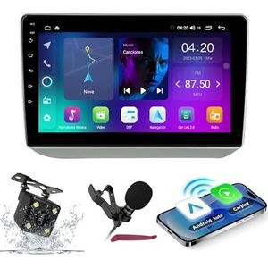 Android 14 Autoradio Navi voor S-koda Fabia 2 2007-2014 9 ""Screenradio met draadloze carplay Android Auto GPS Navigatie-ondersteuning Bluetooth 5.0 HIFI FM 5G-WiFi SWC MIC-camera,M120s