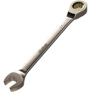 MAYANGYANG Spanner Set 1 St Moersleutel Flexibele Gouden Ratelsleutels Torque Universele Sleutels voor Autoreparatie Gereedschap Ratelsleutels (17 mm)