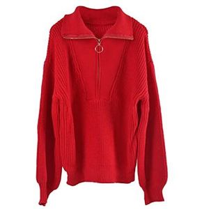 Sweater Hoodie voor Dames - Trui met halve rits en capuchon voor dames | Comfortabele warme, dikke truien voor dagelijks leven, school, Thanksgiving Peosevi