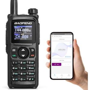 BAOFENG UV-28 PLUS Ham Radio met GPS-navigatie, APP-programmering, 10W Dual Band Two Way Radio met groot bereik en multi-band ontvanger, 1000 kanalen, 1,77'' kleurendisplay, 2200mAh batterij