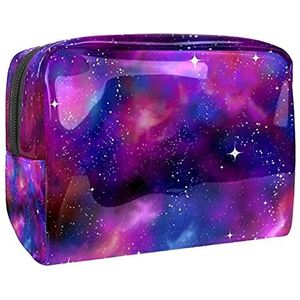 Waterdichte cosmetische tassen, eenhoorn sterrenhemel fancy reizen cosmetische tassen, multifunctionele draagbare make-up tassen, reizen cosmetische tas organizer voor vrouwen, MultiColor 07,