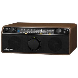 Sangean WR-12 radio (persoonlijk, analoog, AM, FM, 16 W, LCD, 29,5 cm) walnoot