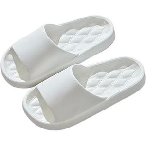 Non-slip Bathroom Slippers,Soft Slippers,Indoor And Outdoor Platform Pool Slippers Shower Slippers (Color : White, Size : 37-38)