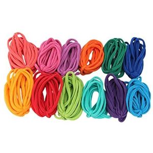 Paowsietiviity Weaving Loom Loops Pannenlap Loops voor Volwassenen Kinderen DIY Ambachten Benodigdheden 12 Kleuren 192 Stuks, 12 Kleuren 192 Stuks