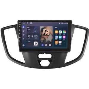 Android 14 Autoradio 9 inch touchscreen voor Ford Transit 150 250 350 2015-2019 Autoradio Navigatie met Carplay met GPS navigatie Bluetooth FM USB Steering Wheel Control(B7 1G+32G)