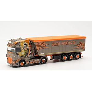 herpa 313827 DAF XF SSC zadeltrein ""Joker Trucks"" model vrachtwagen miniatuurmodellen klein model verzamelobject detailgetrouw meerkleurig