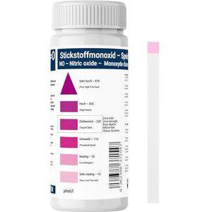 1 x 25 stikstofmonoxide-teststrips - NO test nitrietspiegel in speeksel stikstofoxide indicatorstrips