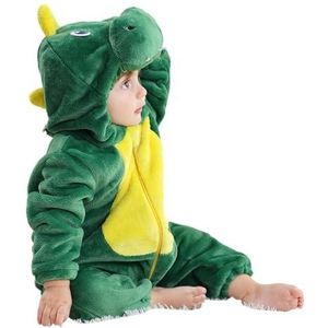 Onesiekostuum Voor Babydieren - Unisex Cartoon Babydierenkostuums | Cartoon Dieren Outfit Eendelige Rompertjes Voor Kinderen | Dierenkostuum Met Capuchon Voor Kinderen