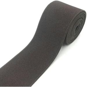 1 meter 40 mm elastische banden voor broeken taille rubberen band stretch singels tapes riem DIY ondergoed kleding naaien accessoires-donkerbruin-40mm
