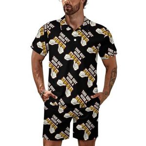 This Guy Needs A Beer Poloshirt voor heren, set met korte mouwen, trainingspak, casual strandshirts, shorts, outfit, 4XL