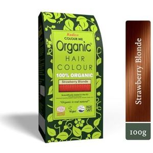 Radico Colour Me Organic plantaardige haarkleur aardbeiblond aardbeiblond roodblond (biologisch, veganistisch, natuurlijke cosmetica) aardbeien