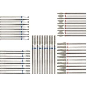 Een spijker boorpakket Nagelboorbits for elektrische manicuremachine, meerkleurig, verpakking van 10 stuks(A018)