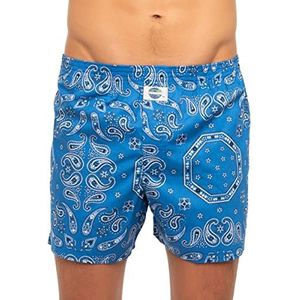 D.E.A.L International Boxershorts blauw bandana motief, blauw, L