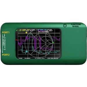 Antenne-analysator, Draagbare vectornetwerkanalysator 3,98-inch touchscreen 10 kHz-1,5 GHz MF HF VHF UHF SHF-sleufantenne, voor netwerkkabeldiagnostiek