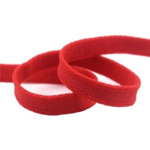 5 10 Yard 3/8"" 10mm nylon beha beugel wrap elastische pluche band piping tape ondergoed lingerie naaien trim-rood-5 yards
