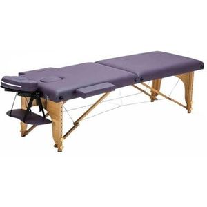 CQCCQ In hoogte verstelbaar opvouwbaar massagebed Draagbaar draagbaar massagetherapiebed Moxibustionbed Tatoeagebed Therapiebed, for spa-salon Tatoeage-schoonheid(Purple,185x70x51-78cm)