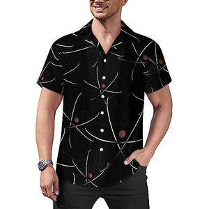 Physics Of Quantum Casual Overhemden voor heren, korte mouwen, Cubaanse kraag, T-shirts, tops, Hawaiiaans T-shirt, 4XL
