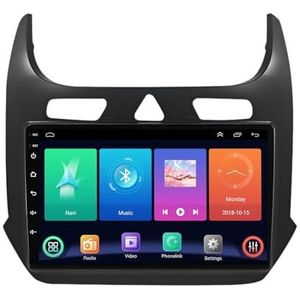 Dubbele DIN Android 14 autoradio voor Chevrolet Cobalt 2011-2018 9 Duim QLED Touch screen-met Draadloze Carplay Android Auto GPS navigatie 4G WiFi Stuurwielbediening achteruitrijcamera(P3 WIFI 4-Core