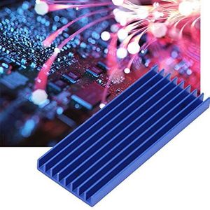 YWBL-WH aluminium koellichaam drie gaten printplaat koelvin koellichaam radiatorchip koellichaam voor CPU elektronische chiprouter 71,5 × 28 × 6 mm, koellichaam