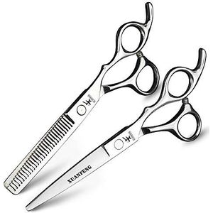 XUANFENG 5.5 Inch 7 Inch Kwaliteit Haar Schaar Set Familie Kappers Schaar Barbershop Snijden Dunner Schaar Scharen (6 inch 2 sts)