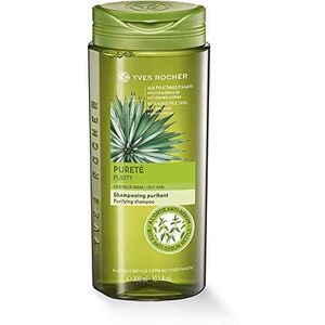 Yves Rocher Plantenverzorging haardetoxshampoo zonder sulfaaten: schoon haar dat minder snel opnieuw vet.