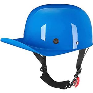Skull Cap Halve Shell Helm, Motorfiets Baseball Cap Halve Helm DOT Goedgekeurde Mannen en Vrouwen Vintage Open Helm voor Bromfiets Straat Scooter ATV Helm Decoration
