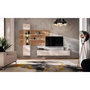 Deconation Gusto Lux B TV-meubelset, beige, L 280 x H 180 x D 45 cm