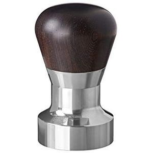Scarlet espresso | Tamper ""Passion"" voor barista; met ergonomische pvc- of edelhouten handgreep naar keuze en precisie-roestvrijstalen basis (41 mm)