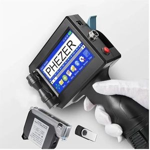 voor Datum Barcode Batchnummer Logo QR-code Phezer P15 QR Bar Batch Code Datum Nummer Logo Vervaldatum Etikettenprinter 12,7 mm Handheld Inkjetprinter 25 Talen Draagbaar(With 1 ink-25.4mm)