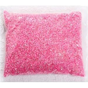 Ik heb het kristal gemaakt, Hars AB Strass Flatback Kristallen for Nail Art en Craft Decoratie Multicolor 2-6mm(DarkRoseAB,Ss16 4mm(5000pcs))
