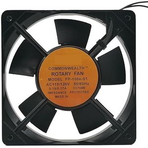 Voor FP-108X-S1 AC110/120V 50/60Hz 0.19/0.17A 13/14W 12CM 120MM koelventilator 120 * 120 * 25mm koeler