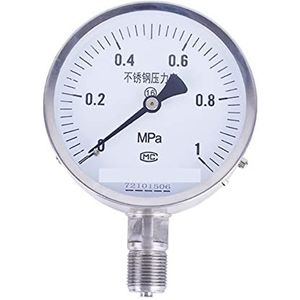 Alle roestvrijstalen manometer micro-drukmeter anti-vibratiedrukmeter(0~1.6)