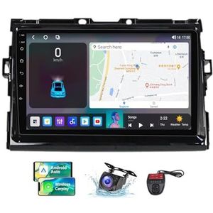 9 Inch Touchscreen Dubbel DIN Autoradio Compatibel met Toyota Estima 2006-2012 met Stuurbediening FM RDS DAB+ Autoradio WiFi 4G Draadloze Carplay Android Auto Bluetooth DSP(NF-7)