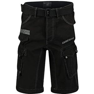 Geographical Norway Cargoshort voor heren, zomerbermuda, korte broek, zwart, M