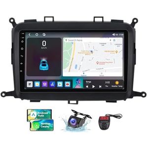 Android 13 Autoradio 2 DIN Compatibel met Kia Carens RP 3 2013-2019 9 Inch Touchscreen Carplay en Android Auto met Bluetooth 5.0/FM RDS/Bediening op het stuur/Achteruitrijcamera(NF-7)